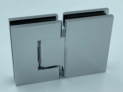 Glass to glass micro shower hinges