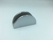 Round bracket for 10mm glass in Satin Chrome