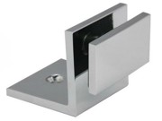 Fixed Bracket - Square 90 Degree Wall Mount with Custom Forge Bracket - Satin Chrome