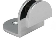 Fixed Bracket - Round Custom Angle Wall Mount Forge Bracket - Satin Chrome