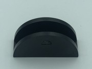 Shelf Bracket - Glass Round 50mm x 20mm - Suit 10mm Glass - Matt Black