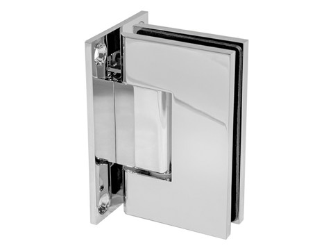 T-shaped glass to wall shower hinges