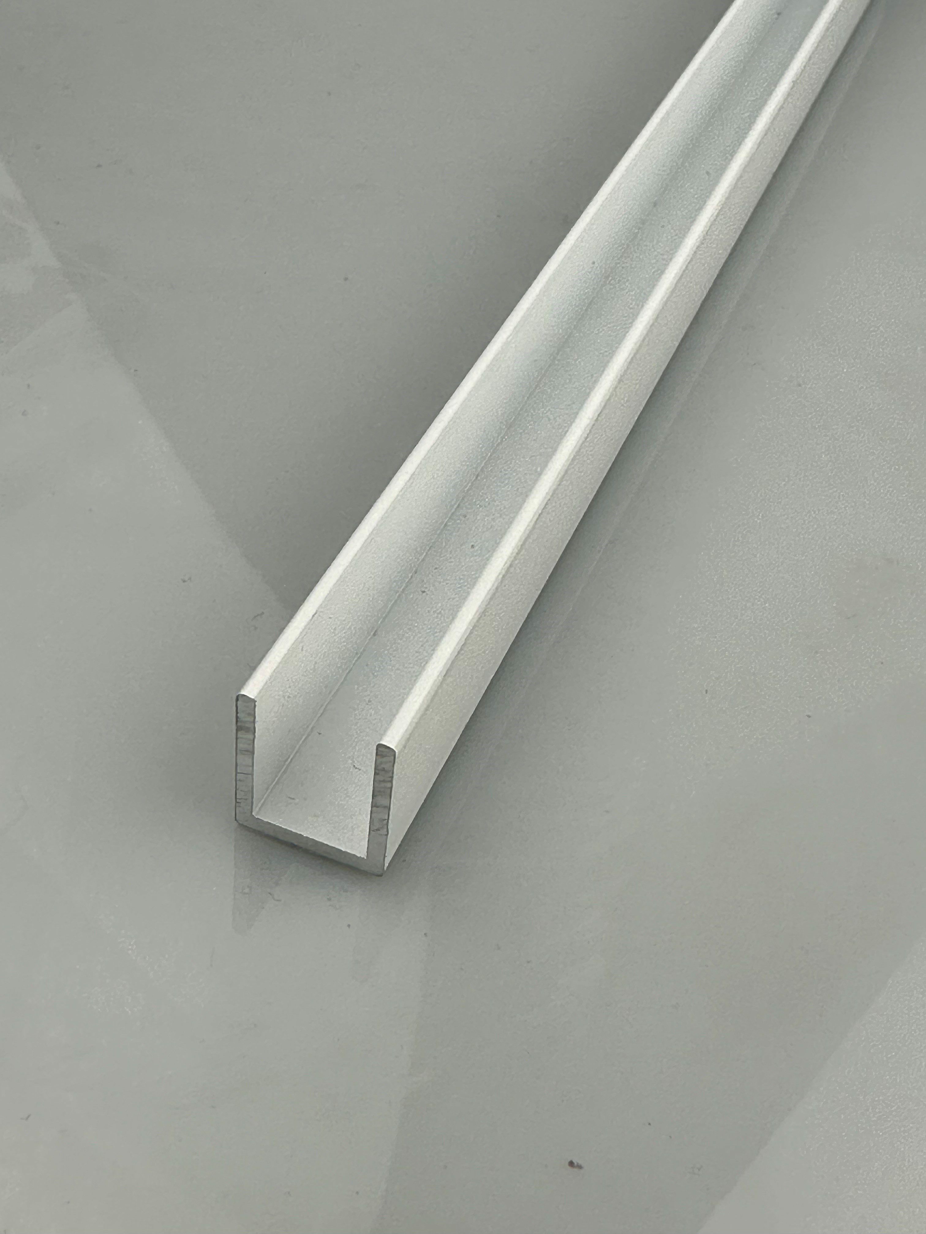 CH15 W - Aluminium Glazing Channel - 16mm x 14mm - 3m Length - White ...